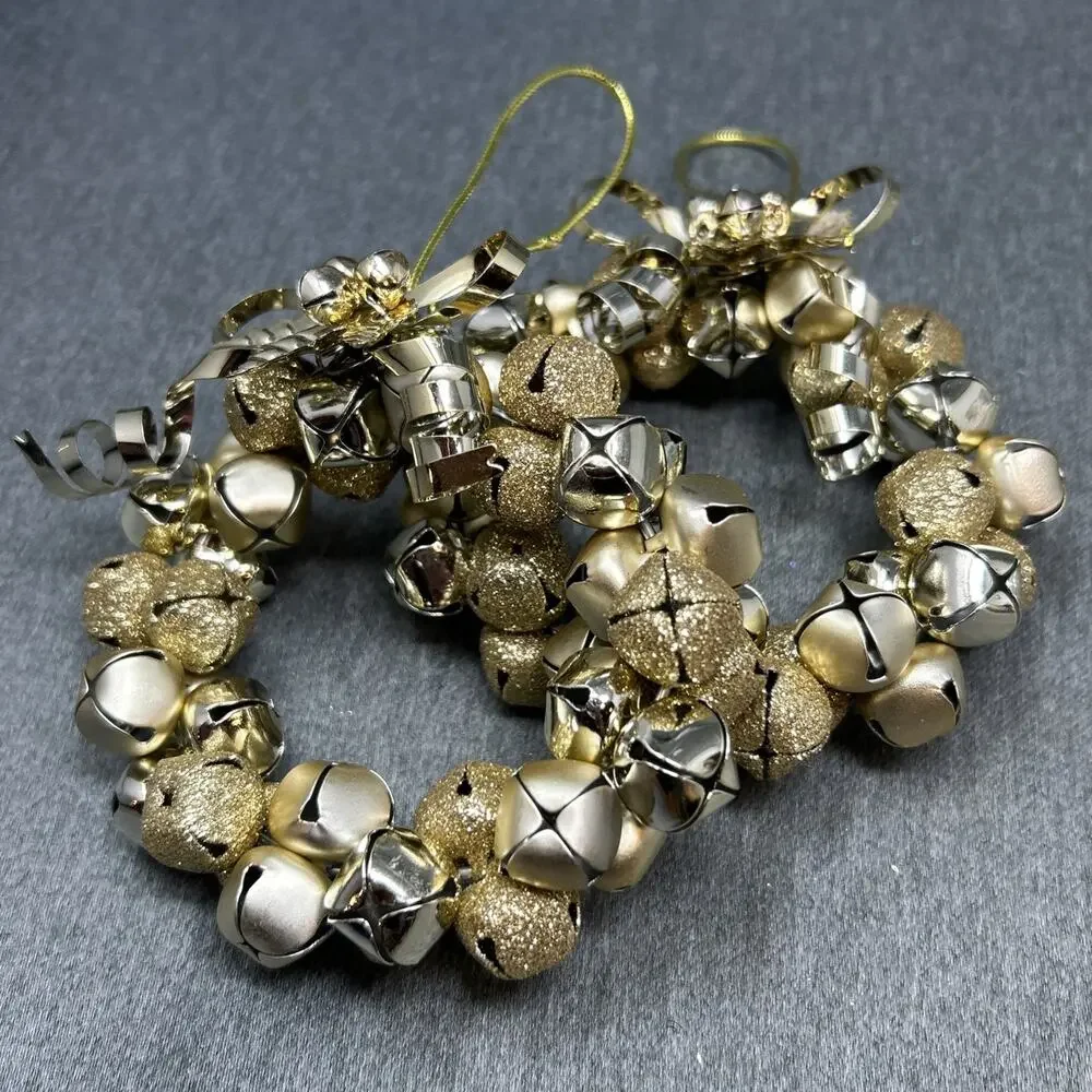 TWO Jingle Bell Wreath 4